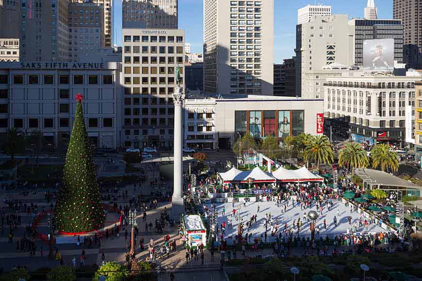 Celebrate Christmas at Union Square San Francisco - Golden Gate