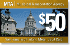 San Francisco Parking Meter Debit Card